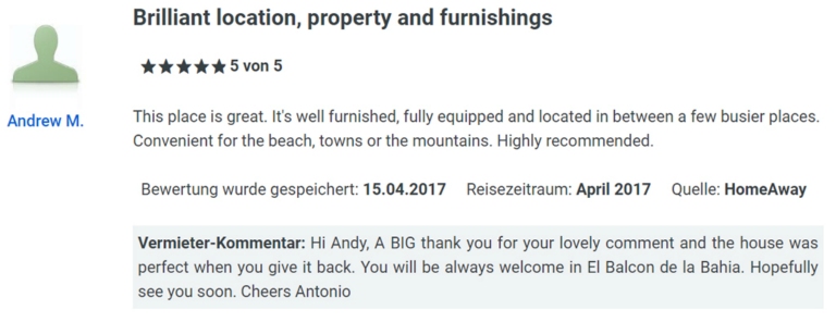 Ferienhaus Estepona Bah�a del Mar G�stebuch