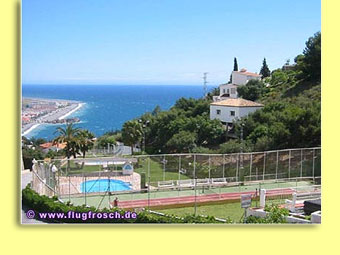 Monte de los Almendros Tennispl&auml;tze mit herrlichem Meerblick
